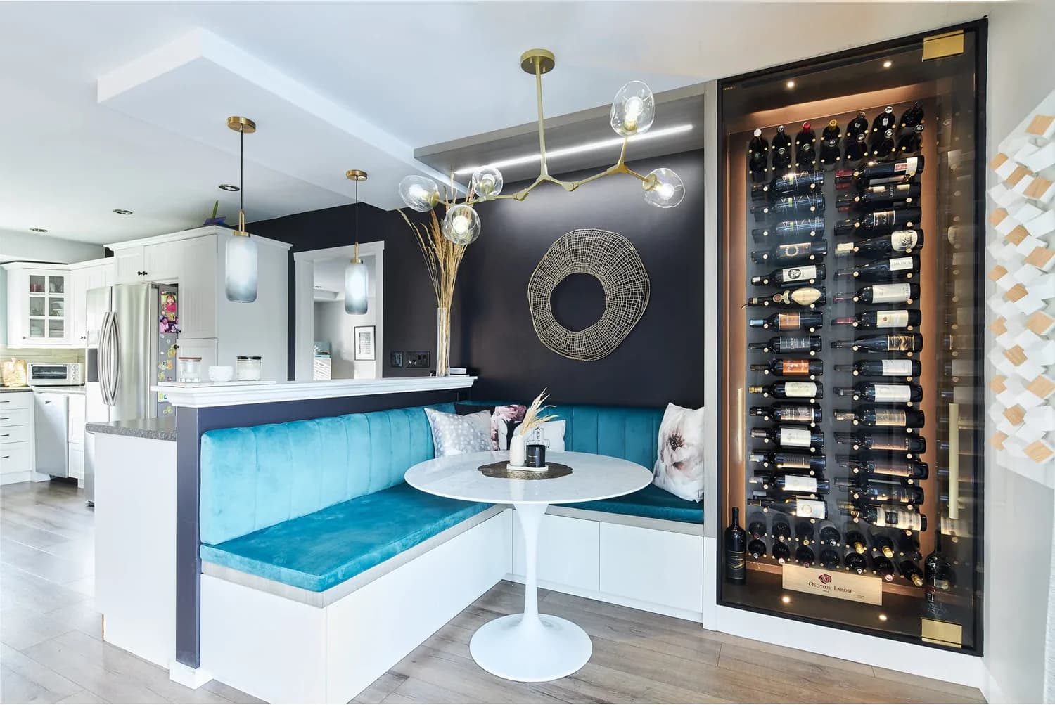 Compact wine storage solution for Charlotte condo featuring space-efficient design and modern aesthetics